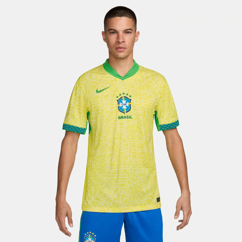 Camisa Nike Brasil I 2024-25 Torcedor Pro Masculina