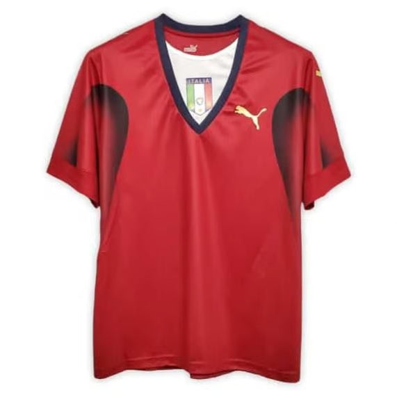 Camisa de goleiro Itália Away Retrô 2006 - Vermelho