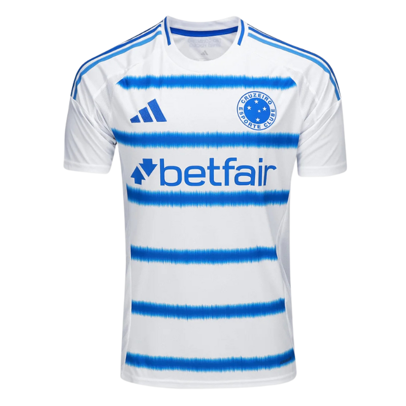 Camisa Cruzeiro II 25/26 Torcedor Feminina - Branca + Azul