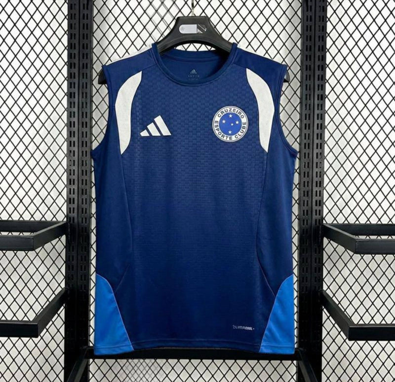 Camisa Cruzeiro 26/27 Treino Adidas Sem manga - Azul escuro (Feminina)
