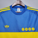 Camisa Boca Juniors Retrô 1981 Azul e Amarela - Adidas (Feminina)